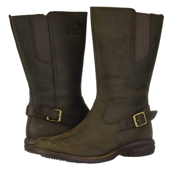 New Merrell Andover Peak waterproof women’s boots Size 7 - Picture 1 of 8
